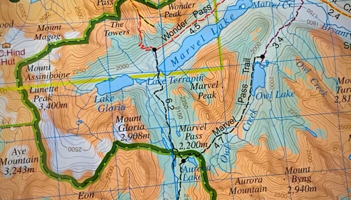 Mount Assiniboine Map