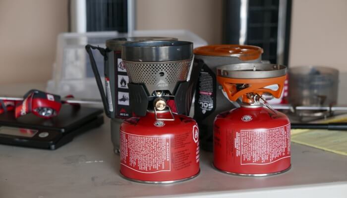 MSR WindBurner, Jetboil Sol,